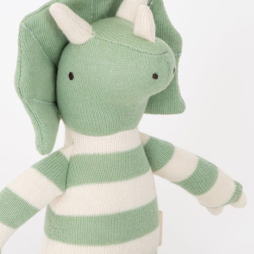 Small Triceratops Knitted Toy - Image 5