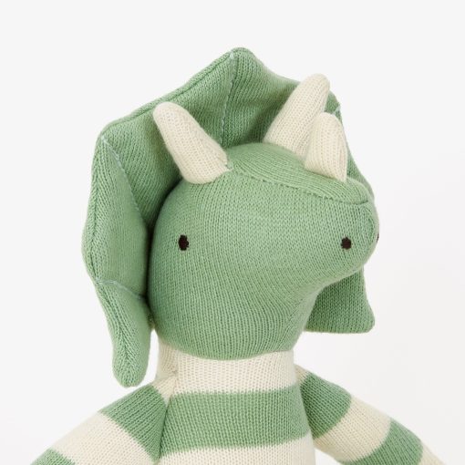 Small Triceratops Knitted Toy - Image 4